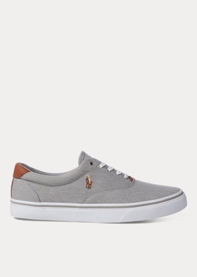 Polo Ralph Lauren Thorton Washed Twill Sneakers Herre Danmark (CSRTP2193)